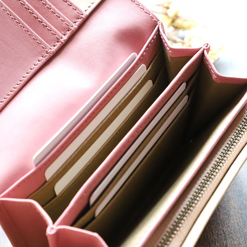 moz（モズ） FLOWER フラワー 二つ折り財布 小銭入れあり ミドル