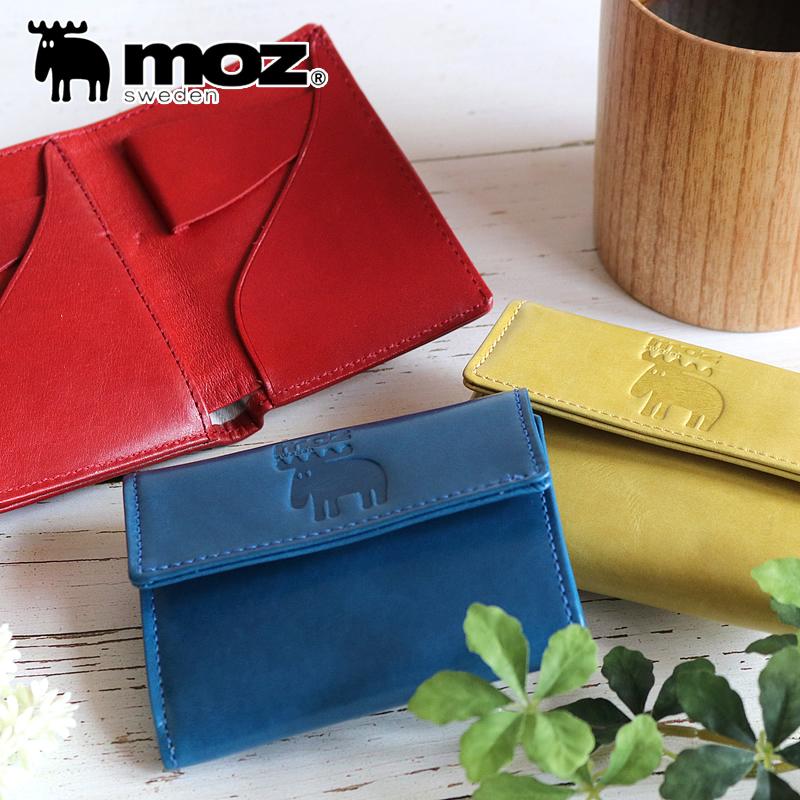 moz（モズ） Evolution エボリューション 三つ折り財布 小銭入れあり ミニ財布 コンパクト財布 牛革 革小物 86080 ...