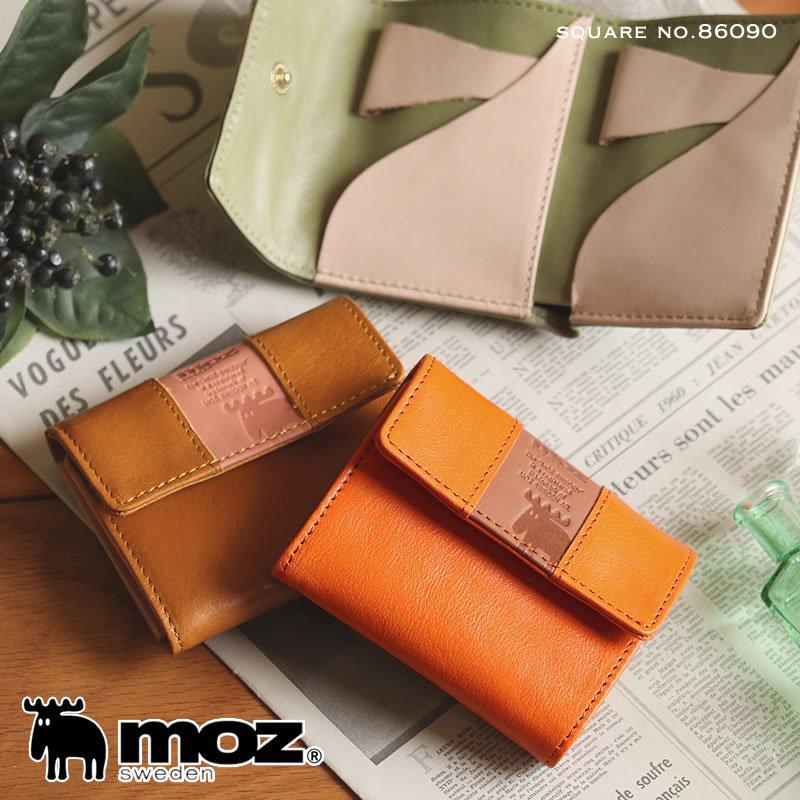 Moz モズ Square スクエア 三つ折り財布 小銭入れあり ミニ財布 コンパクト財布 牛革 革小物 レディース 送料無料 かばん専門shopウォーターモード 通販 Yahoo ショッピング