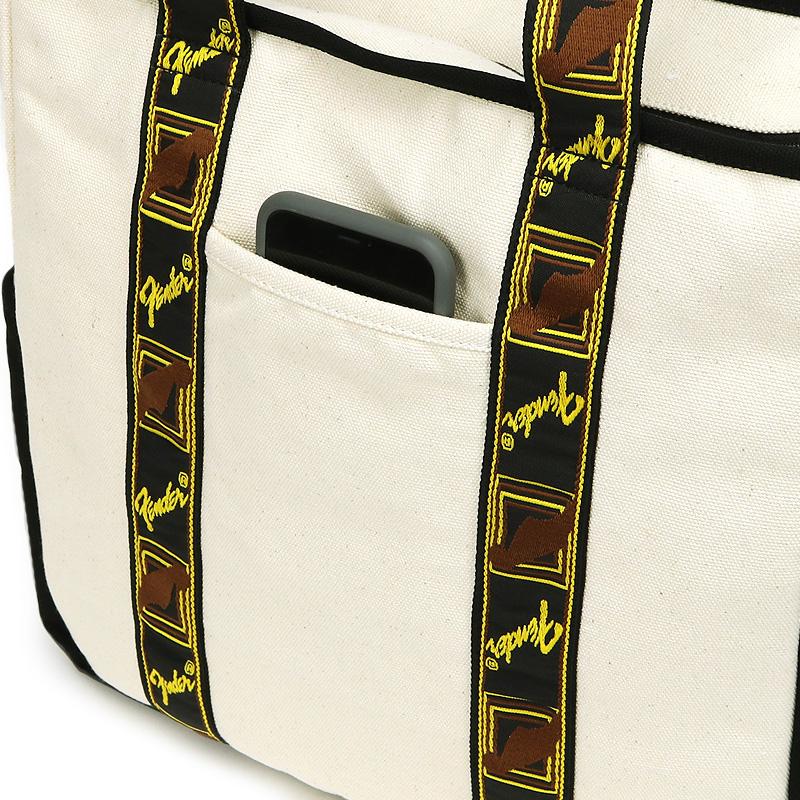 Fender（フェンダー） トートバッグ A4 軽量 コットン ファスナー付き