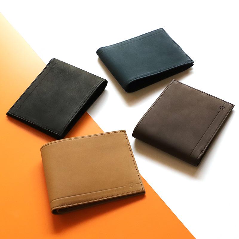 IS/IT（イズイット） GANNI ガニー 二つ折り財布 小銭入れなし 純札