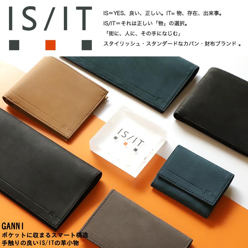 IS/IT（イズイット） GANNI ガニー 二つ折り財布 小銭入れあり 札入れ
