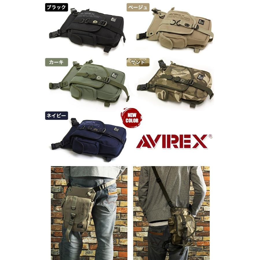 ショルダーバッグ　AVIREX STENCIL SHOULDER BAG ／ ステンシル ショルダー バッグ ／ AVIREX