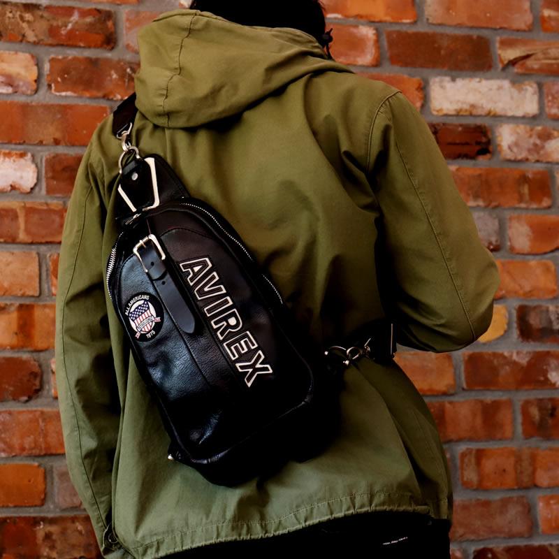 AVIREX（アヴィレックス） Bluto ブルト ボディバッグ 斜め掛けバッグ