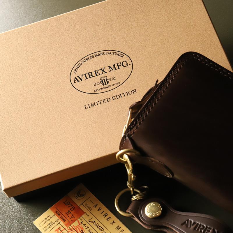 AVIREX（アヴィレックス） ラウンドファスナー長財布 小銭入れあり