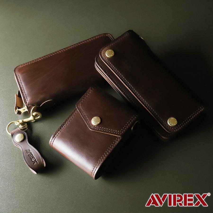 AVIREX（アヴィレックス） ラウンドファスナー長財布 小銭入れあり