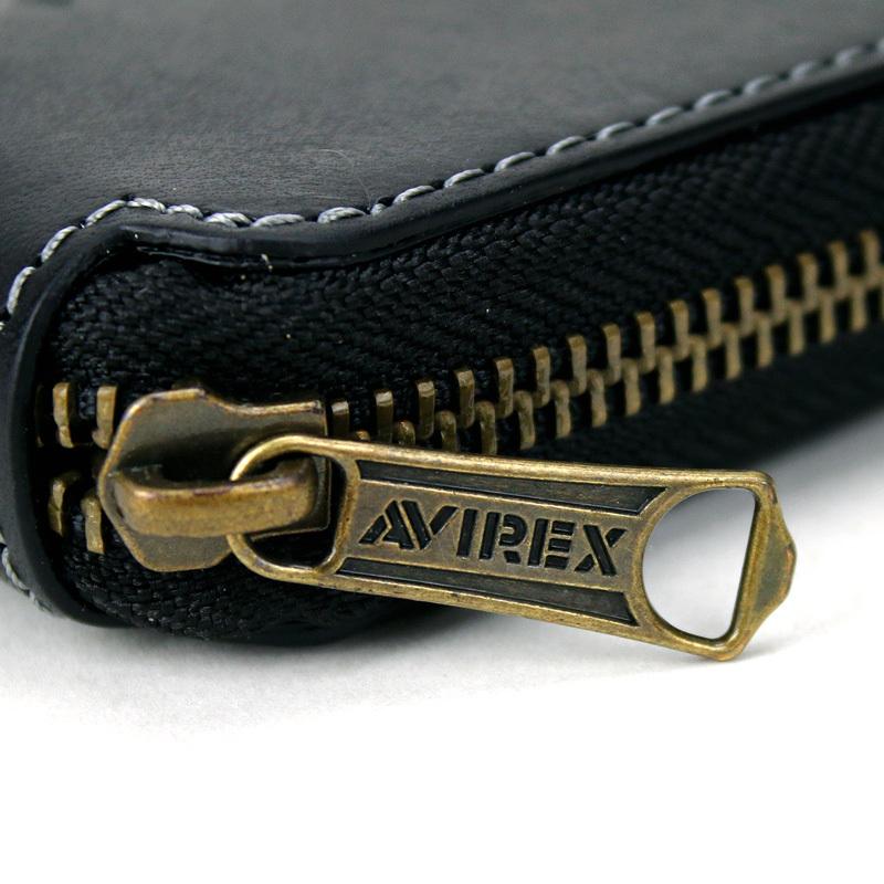 AVIREX アヴィレックス FAHNE ファーネ 二つ折り財布 ラウンド AVIREX アヴィレックス FAHNE ファーネ 二つ折り財布 ラウンド