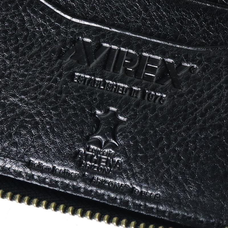 AVIREX（アヴィレックス） BEIDE バイド ミドルウォレット セミ長財布