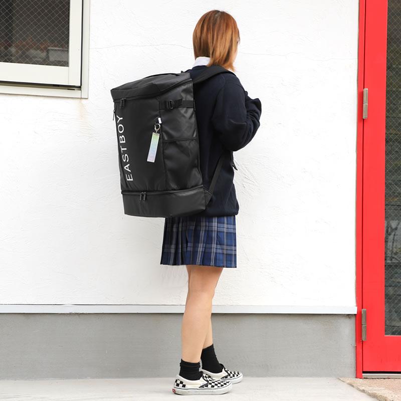 EASTBOY イーストボーイ クリア スクエアリュック デイパック リュックサック 32L B4 撥水 2層 大容量 EBA89 レディース ジュニア 女の子 女子 高校生 中学生 | EASTBOY | 17