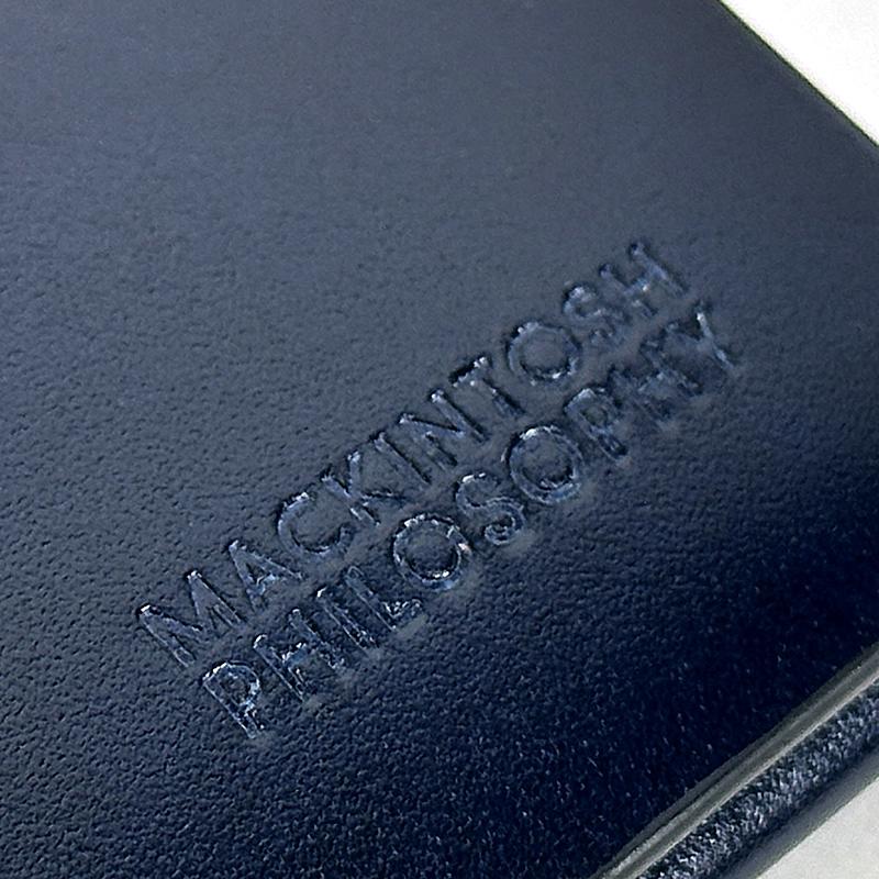 ⭐️新品　未使用⭐️ MACKINTOSH 名刺入れ ネイビー　レザー MACKINTOSH PHILOSOPHY（マッキントッシュフィロソフィー） 名刺入れ