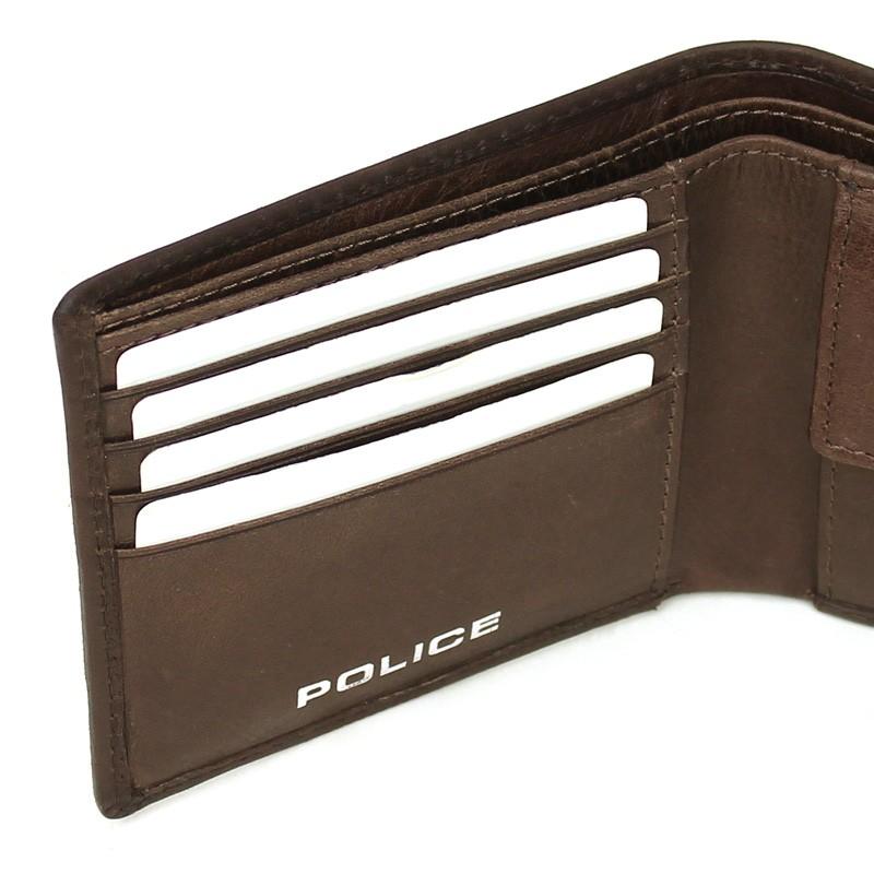 POLICE（ポリス） EDGE エッジ 二つ折り財布 小銭入れあり レザー 革