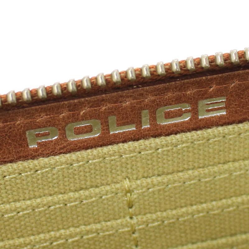 POLICE（ポリス） EDGE エッジ ラウンドファスナー長財布 小銭入れあり