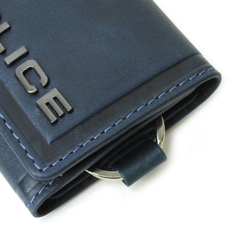 POLICE（ポリス） EDGE エッジ キーケース 6連 キーリング付き レザー