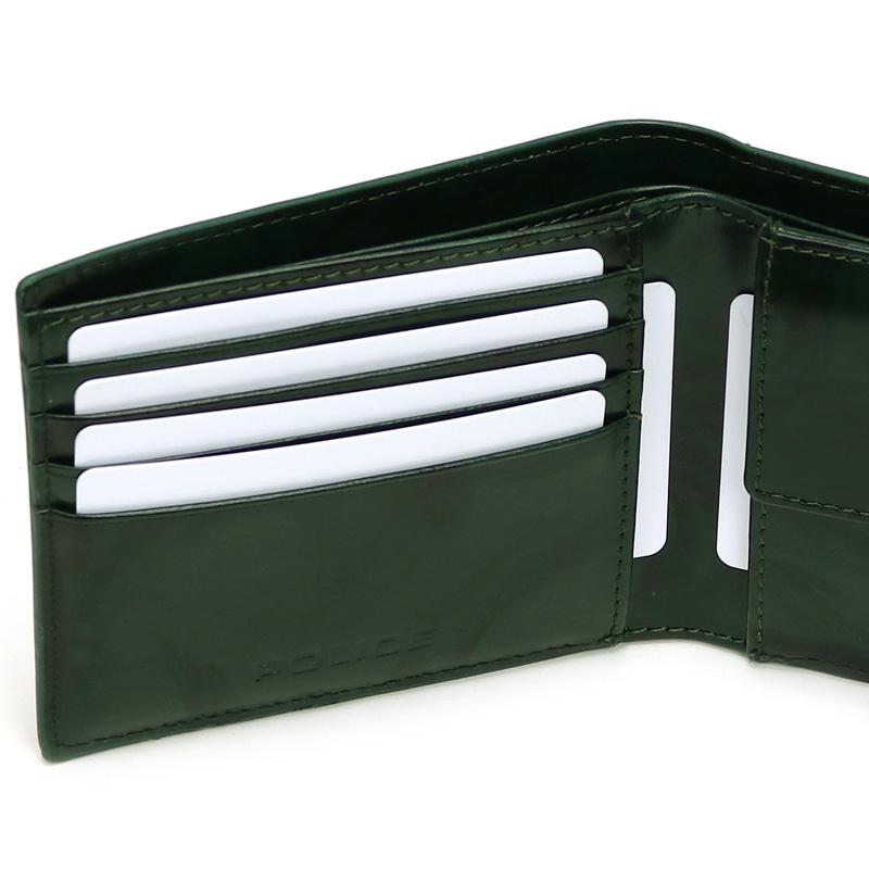 POLICE（ポリス） SPAZZOLA スパッツォラ 二つ折り財布 小銭入れあり