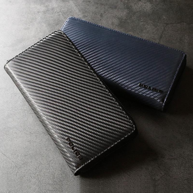 【商品レビュー記入で+5%】ポリス ラウンドファスナー長財布 小銭入れあり POLICE LUCENTE2 ルチェンテ2 札入れ ロングウォレット PA-70803 普段使い デイリー ビジネス メンズ カジュアル オシャレ ブランド 軽量 カーボン柄 牛革 床革 レザー 財布 さいふ サイフ 人気 POLICE（ポリス） LUCENTE2 ルチェンテ2 ラウンドファスナー長財布