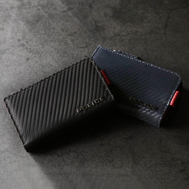 POLICE（ポリス） LUCENTE2 ルチェンテ2 キーケース 5連 小銭入れあり