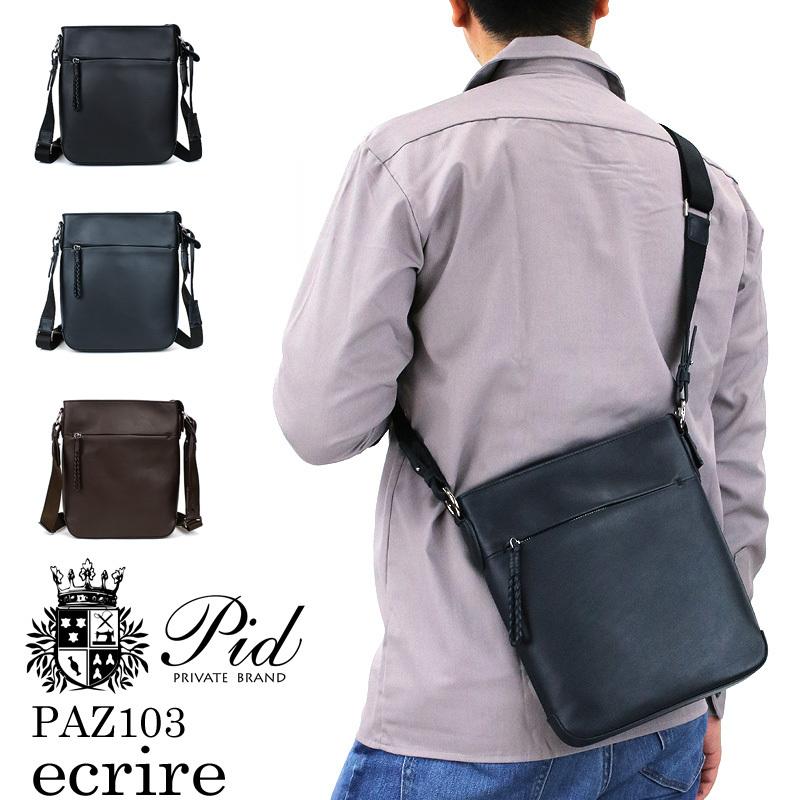 【商品レビュー記入で+5%】PID(ピーアイディー) ecrire(エクリール) ショルダーバッグ 斜め掛けバッグ B5 撥水 PAZ103 P.I.D メンズ レディース 送料無料 P.I.D PID ピーアイディー ecrire エクリール ショルダーバッグ 斜め