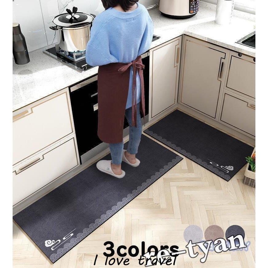 キッチンマット 10サイズ ラグマット 撥水 新作 おしゃれ 玄関マット 可愛い お風呂マット キッチンラグ 台所マット 北欧 シンプル フロアマット 滑り止め Yss Waterwood 通販 Yahoo ショッピング