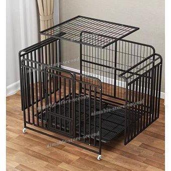 【日本未発売】 ペットケージ 犬檻 犬小屋 ケージ ペットサークル ドッグケージ ペットフェンス 小型 大型 中型犬用 ペット用品 キャスター付き 【Z1765046704】(11202円)