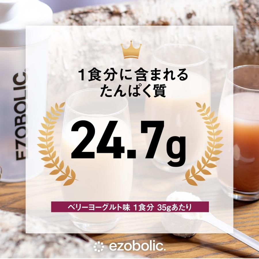 エゾボリック ホエイ プロテイン 1kg ベリーヨーグルト味 [1食当たり