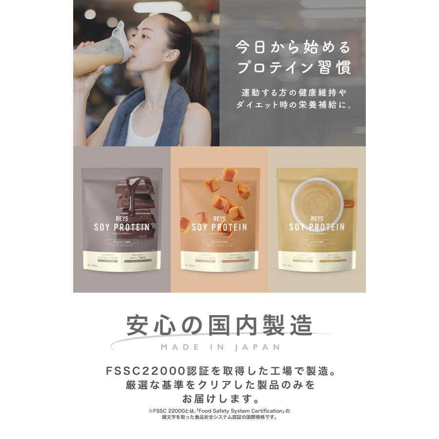 REYS レイズ ソイ プロテイン 山澤 礼明 監修 1kg 国内製造 ビタミン7