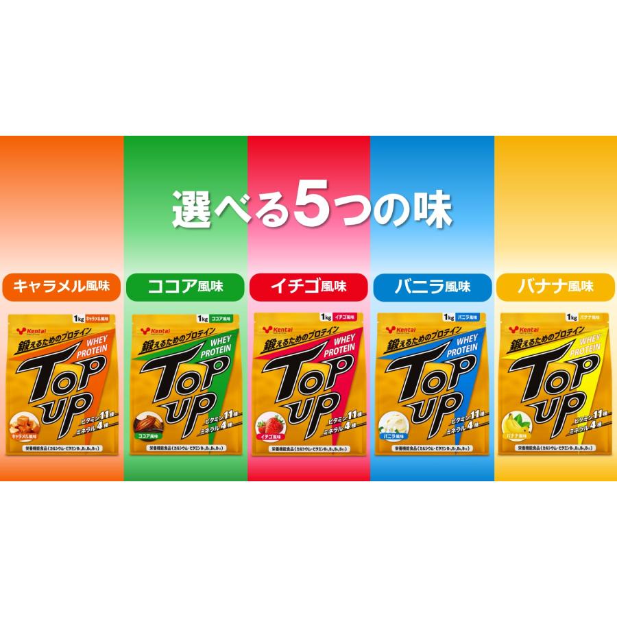 Kentai ケンタイ TOP UP ホエイプロテイン ココア 1kg【ビタミン11種