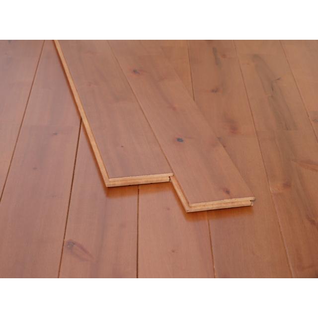 フローリング 無垢 さくら 優良材の西南桜(チェリー)材 無垢フローリング チーク色UV塗装品 15×90×1820mm(10枚入) 待望の再入荷 の商品画像