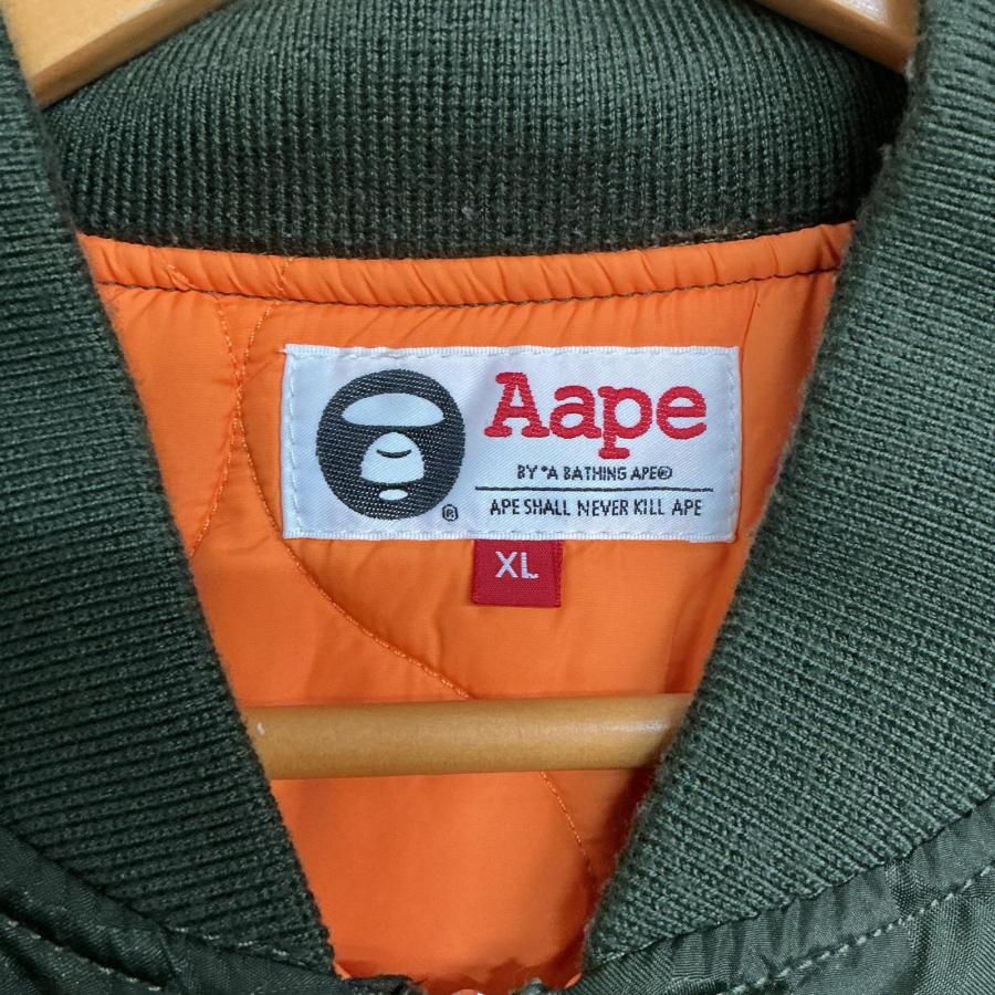 中古品　Aape XL MA-1 Aape A Bathing Ape MA-1 ミリタリージャケット フライトジャケット