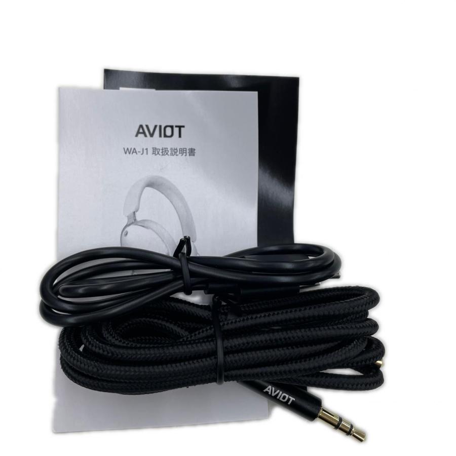 Aviot オーディオ関連 WA-J1 ワイヤレスヘッドホン ブラック【中古