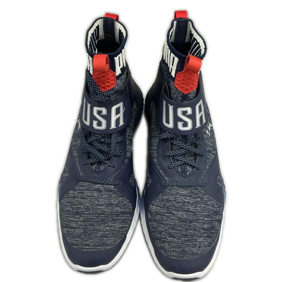 プーマ PUMA メンズ ゴルフ用品 92008 ネイビー IGNITE イグナイト パワーアダプト ハイトップ チームUSA ゴルフシューズ メンズ 30cm【中古】_1