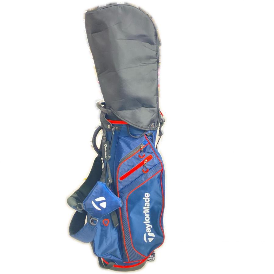 テーラーメイド TaylorMade キャディバッグ 4分割 ネイビー【中古
