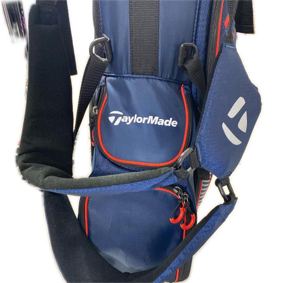 テーラーメイド TaylorMade キャディバッグ 4分割 ネイビー【中古