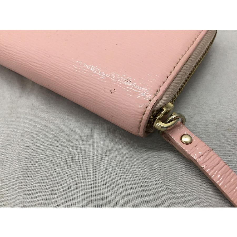 ケイトスペード kate spade ラウンドファスナー長財布 サーモンピンク｜wattmann｜05