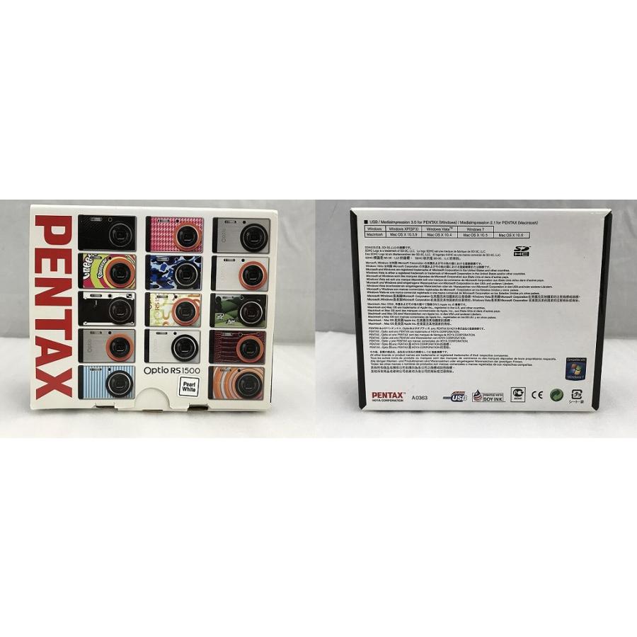 PENTAX Optio RS1500 ホワイト 付属品すべてあり 美品】PENTAX Optio