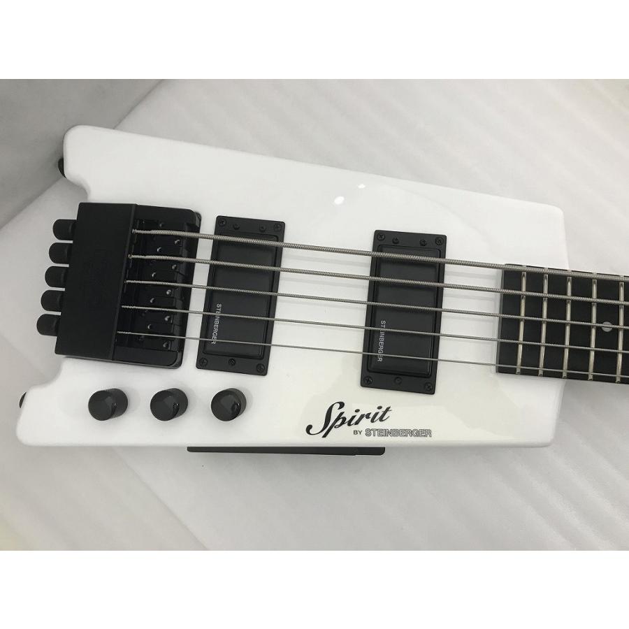 スタインバーガー Steinberger 5弦ヘッドレスベース ホワイト Spirit