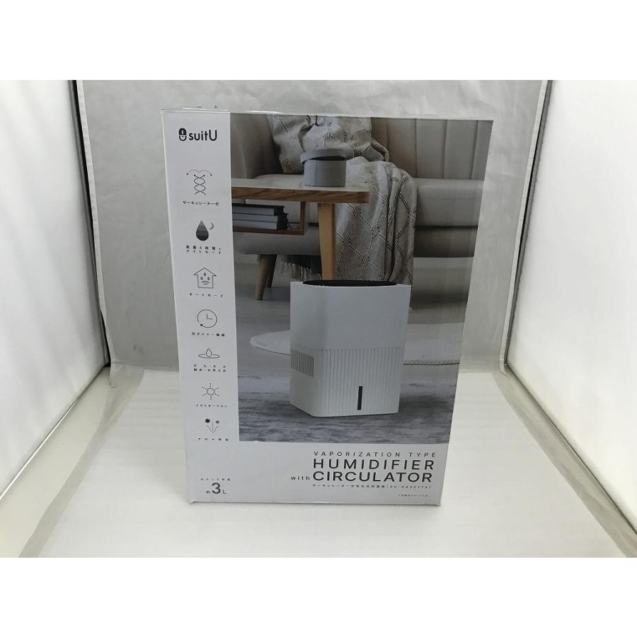 未使用】 アズマ サーキュレーター付気化式加湿器 3L ホワイト SU
