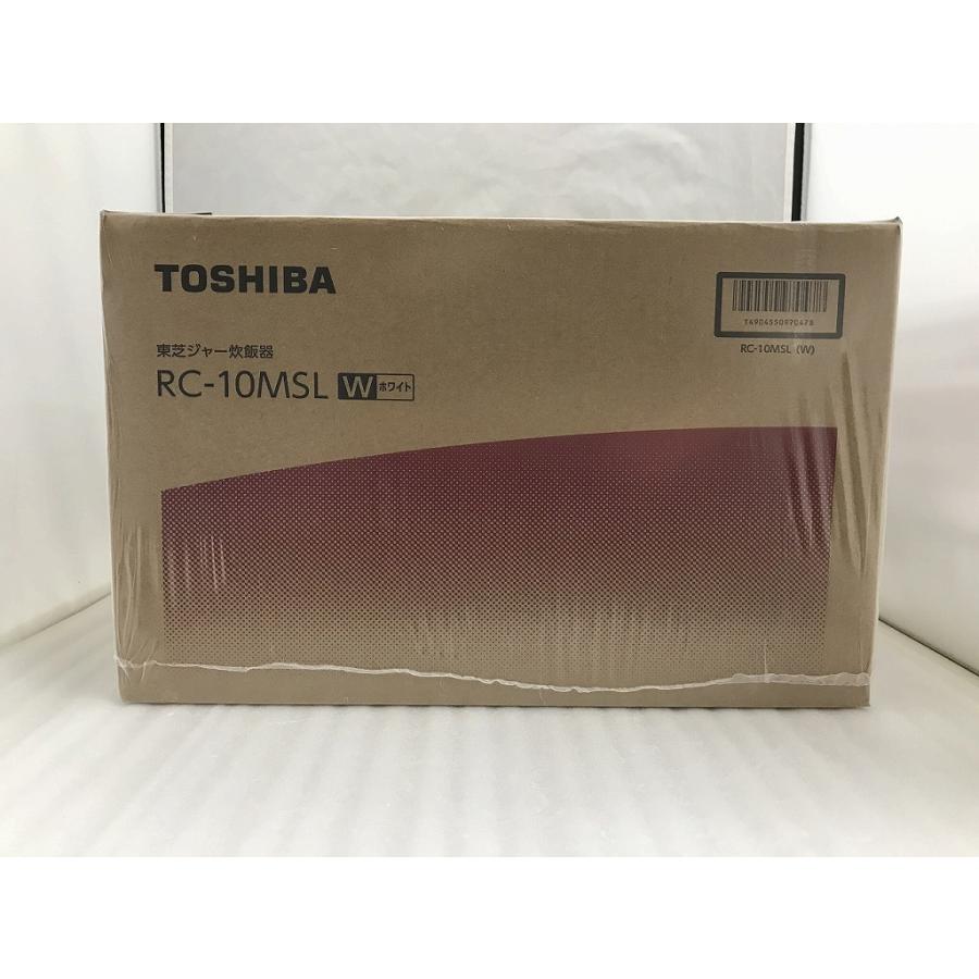 未使用】 東芝 TOSHIBA 炊飯器（約5.5合） ホワイト RC-10MSL