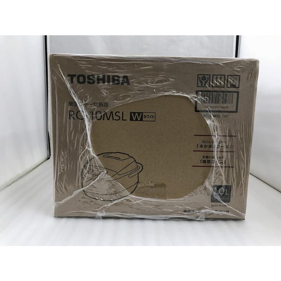 未使用】 東芝 TOSHIBA 炊飯器（約5.5合） ホワイト RC-10MSL