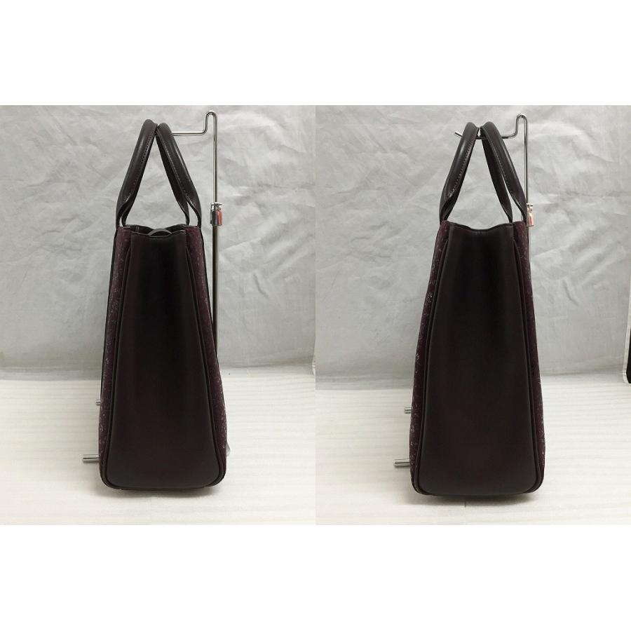 インデンヤ 印傳屋 花唐草柄 鹿革 漆 レディース トートバッグ