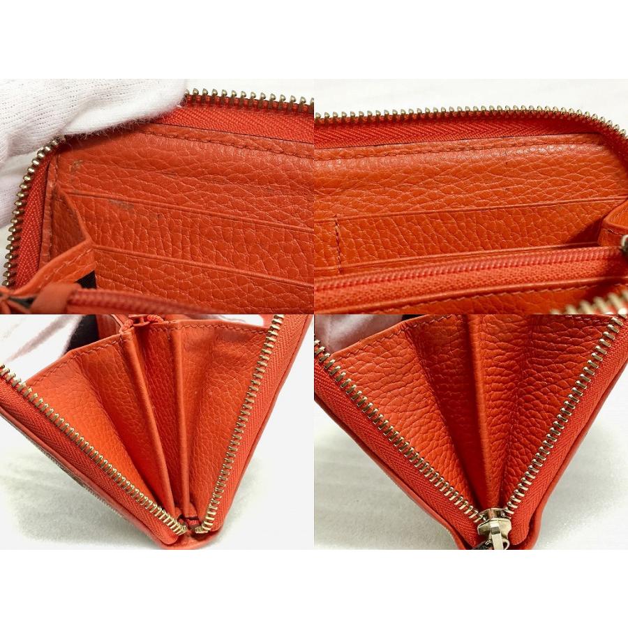 グッチ GUCCI GGキャンバス ラウンドファスナー長財布 ブラウン