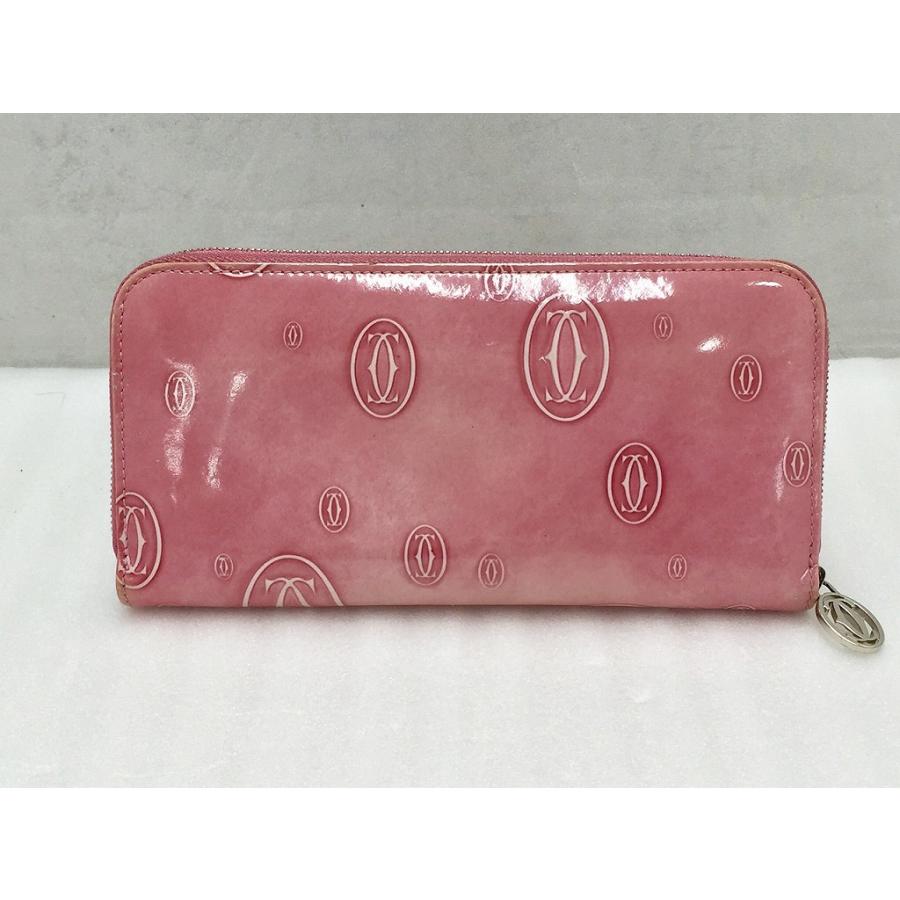 カルティエ Cartier ハッピーバースデー ラウンドファスナー 長財布