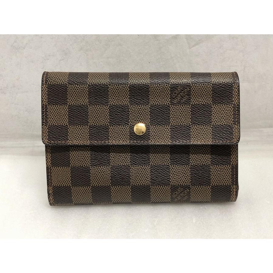 ルイヴィトン LOUIS VUITTON ダミエ ポルトトレゾール エテュイ パピエ