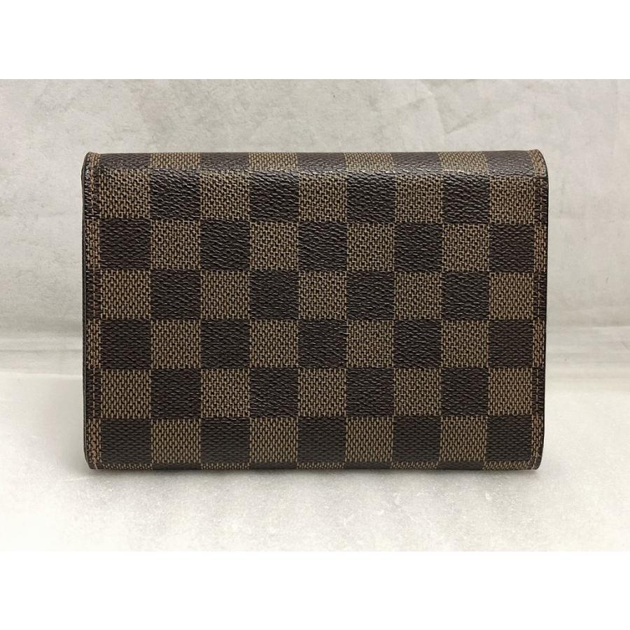 ルイヴィトン LOUIS VUITTON ダミエ ポルトトレゾール エテュイ パピエ
