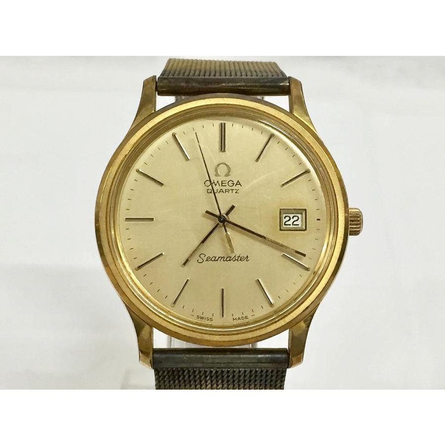 OMEGA Seamaster クォーツ 腕時計 ゴールド　ジャンク扱い オメガ OMEGA 【ジャンク品】 Seamaster シーマスター 旧モデル