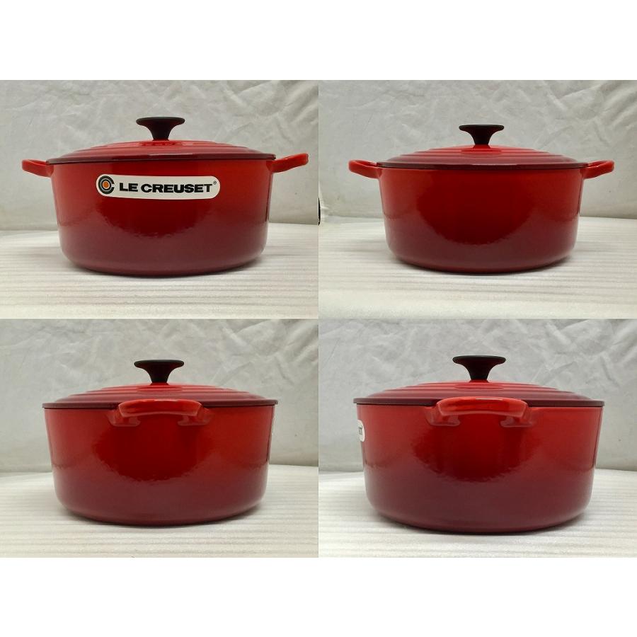 ル・クルーゼ 両手鍋 18㎝ レッド ココットロンド 赤 シグニチャー
