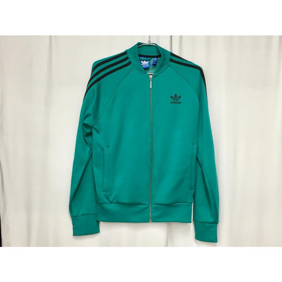 美品✨adidas トラックジャケット レザー グリーン Adidas トラックジャケット | グリーン | FARFETCH JP