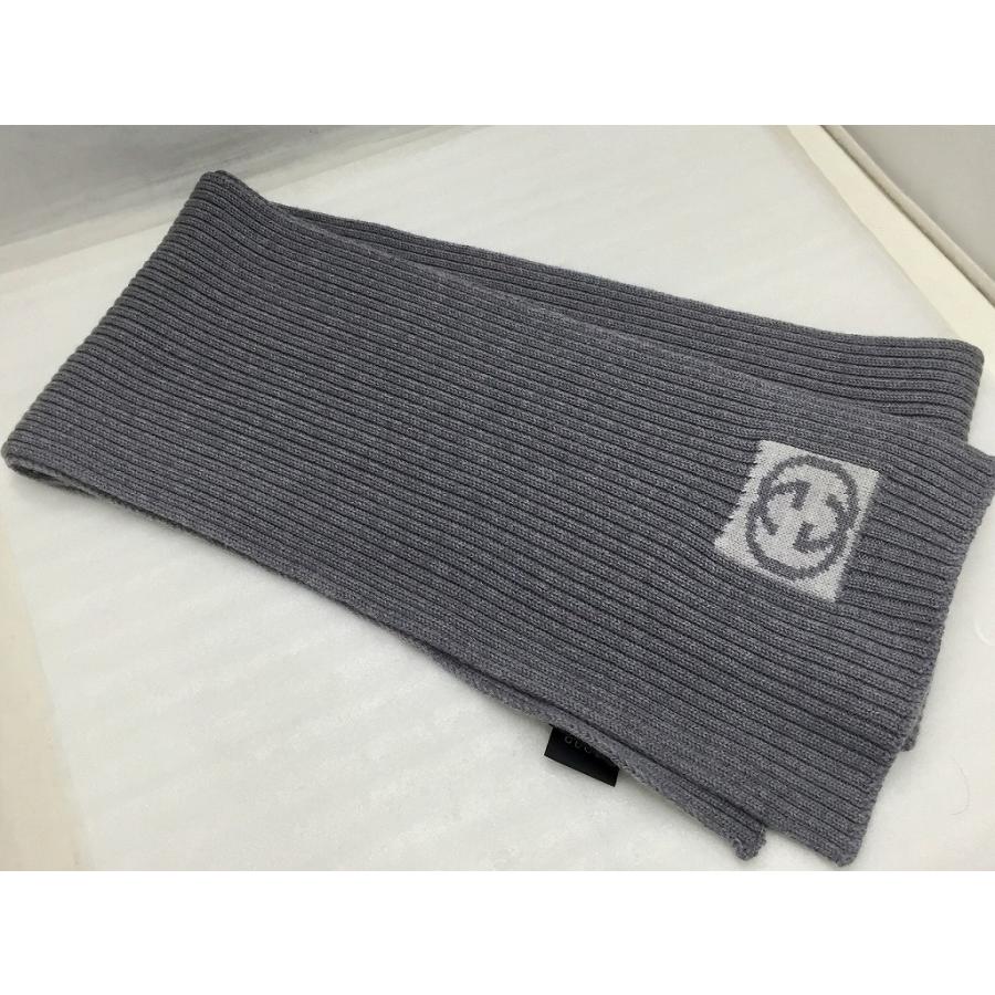 グッチ GUCCI 【美品】 GG柄 ウール メンズ レディース マフラー