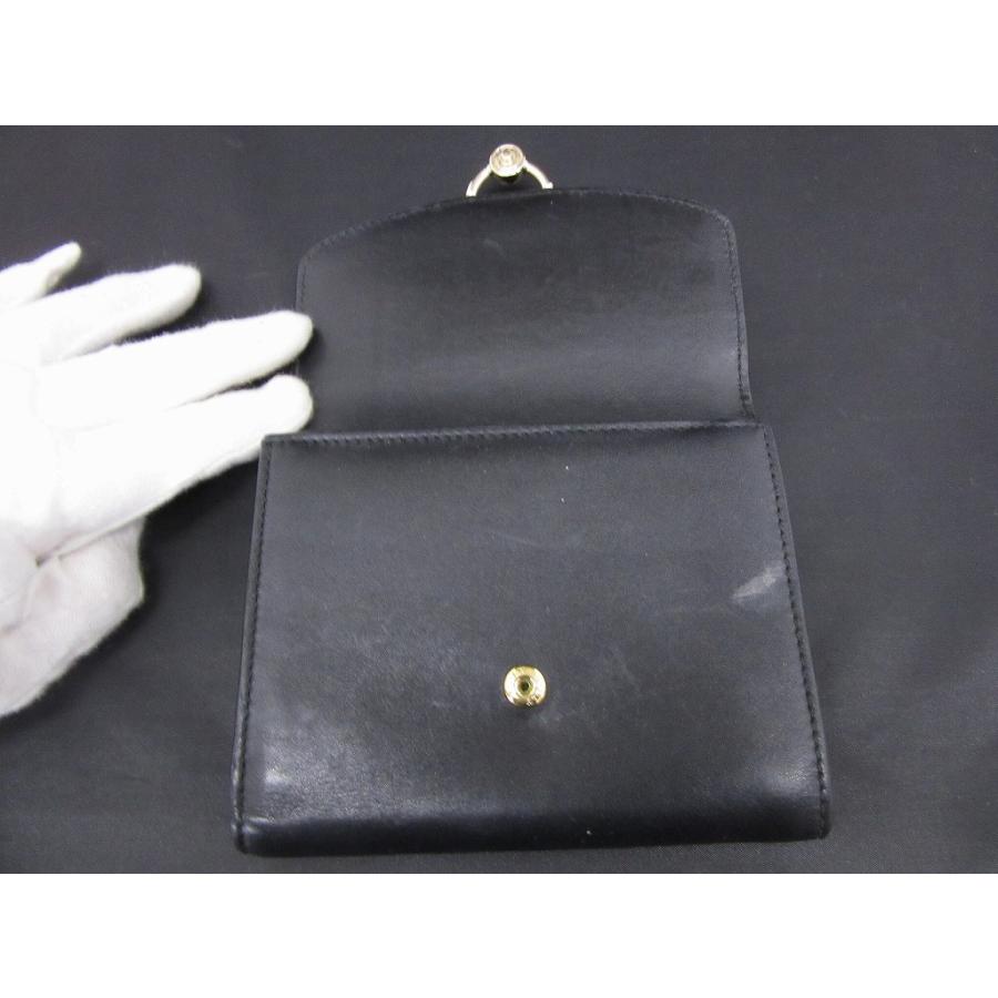 BALLY 三つ折り財布 ブラック レザー Bally バリー BALLY 財布 三つ折り財布 ミニ財布 コンパクト財布
