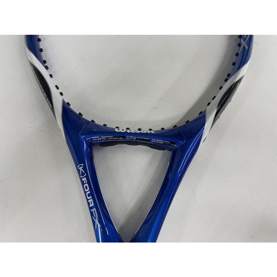 Wilson K Four FX テニスラケット ウィルソン wilson 【並品】硬式ラケットG4 ブルー系 （K）FOUR