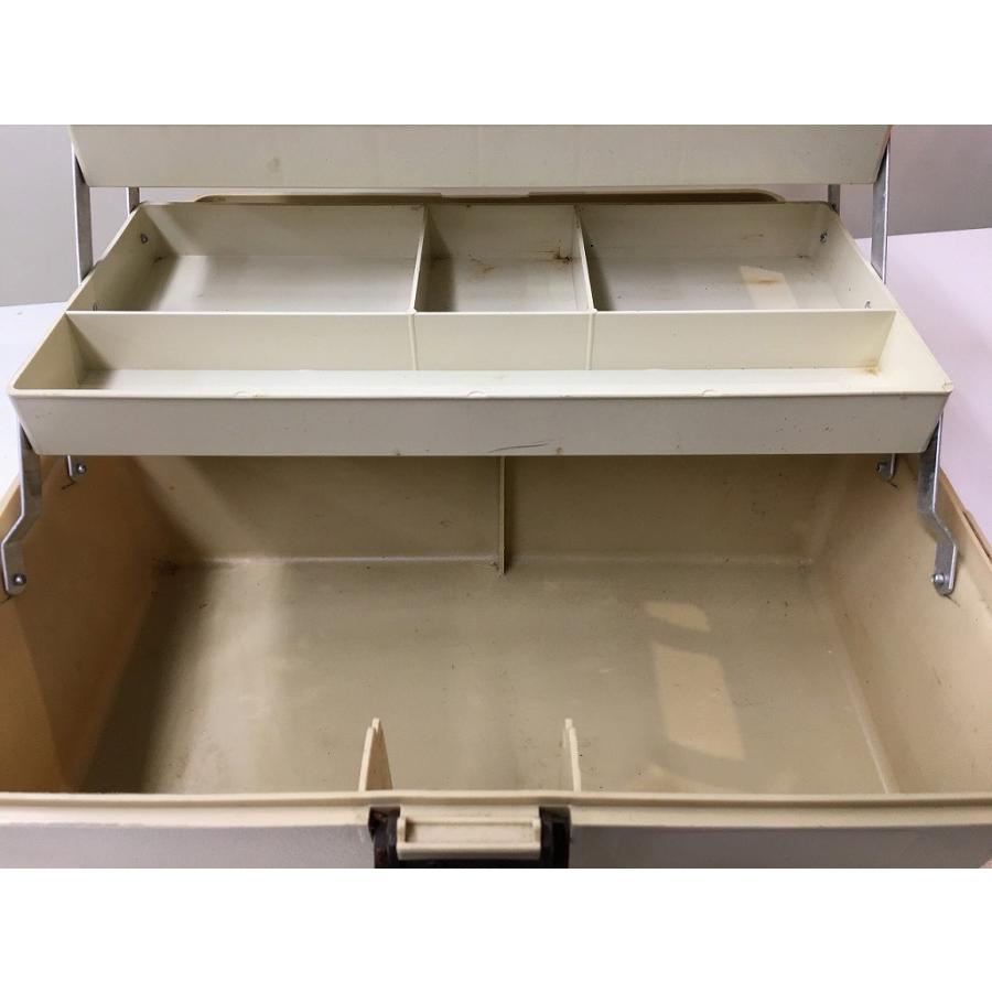 オールド フロッグセット　メイホウ#88ボックス付 並品】MEIHO オールドタックルボックス ベージュ OWNER3000